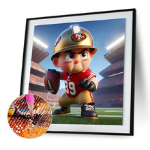 Load image into Gallery viewer, Diamond Painting - Full Round - San Francisco 49ers Football (30*30CM)
