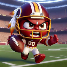 Load image into Gallery viewer, Diamond Painting - Full Round - Washington Redskins Football (30*30CM)

