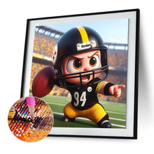 Load image into Gallery viewer, Diamond Painting - Full Round - Pittsburgh Steelers Football (30*30CM)
