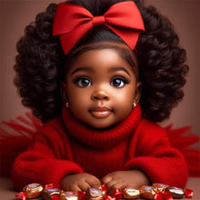 Load image into Gallery viewer, Diamond Painting - Full Round - Red Girl (30*30CM)
