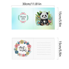 Load image into Gallery viewer, 6Pcs Special Shape Garden Animal Diamond Painting Greeting Card for Friends Gift
