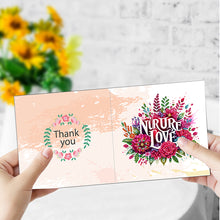 Load image into Gallery viewer, 6Pcs Special Shape Flower Letter Diamond Painting Greeting Card for Friends Gift
