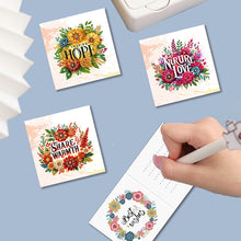 Load image into Gallery viewer, 6Pcs Special Shape Flower Letter Diamond Painting Greeting Card for Friends Gift
