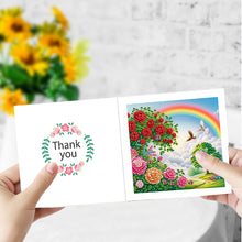 Load image into Gallery viewer, 6Pcs Special Shape Rainbow Garden Diamond Handmade Card for Friends Gift
