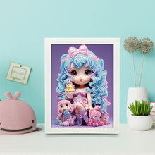 Load image into Gallery viewer, Girl Diamond Art Painting Kits with Frame Cartoon Characters Diamond Art Kits
