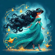 Load image into Gallery viewer, Diamond Painting - Full Round - Disney Princess Jasmine (40*40CM)
