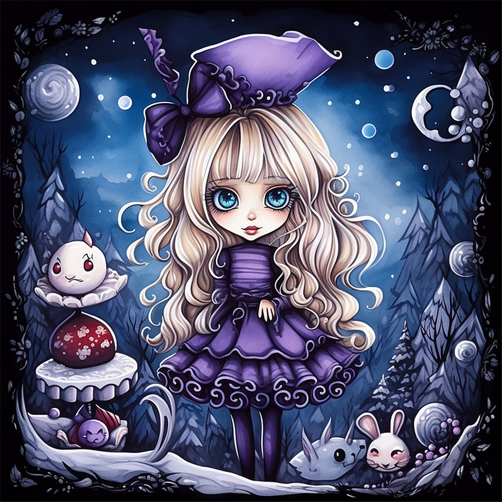Diamond Painting - Full Round - Girl (40*40CM)