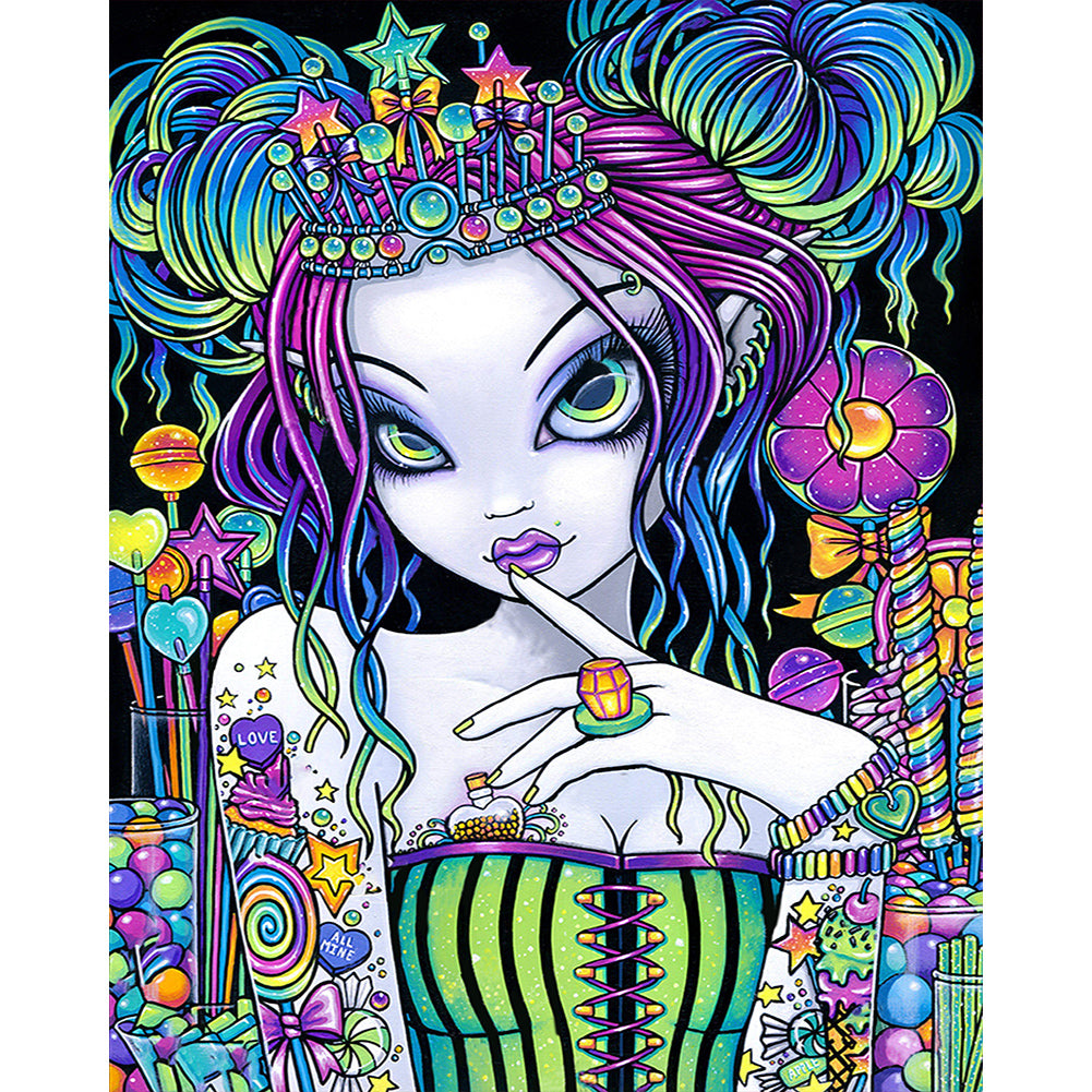 Diamond Painting - Full Round - Girl (40*50CM)