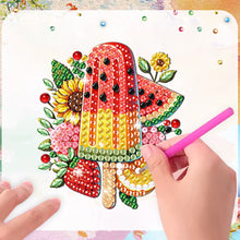 Load image into Gallery viewer, 5Pcs Acrylic Special Shape Fruit Popsicles Fridge Stickers for Car Mailbox Decor
