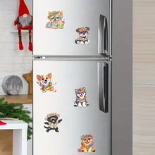 Load image into Gallery viewer, 6Pcs Acrylic Special Shape Dog Diamond Painting Fridge Magnet for Home Decor
