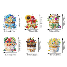 Load image into Gallery viewer, 6Pcs Acrylic Special Shape Cupcake Diamond Painting Fridge Magnet for Home Decor
