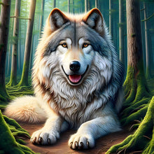 Load image into Gallery viewer, Diamond Painting - Full Round - Wolf in the Woods (30*30CM)
