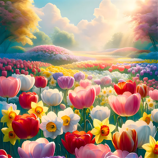 Diamond Painting - Full Round - Village Scenery (30*30CM)