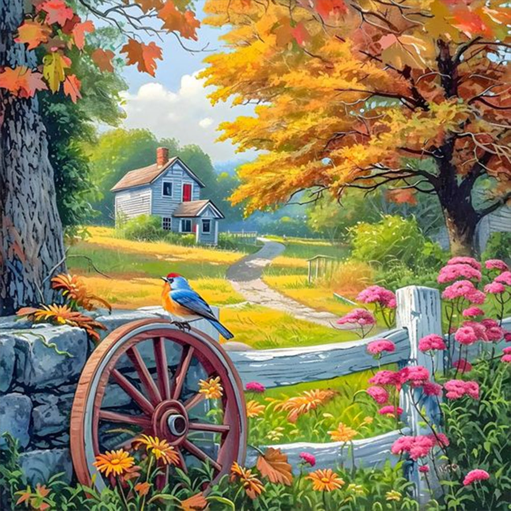 Diamond Painting - Full Round - Village house (40*40CM)