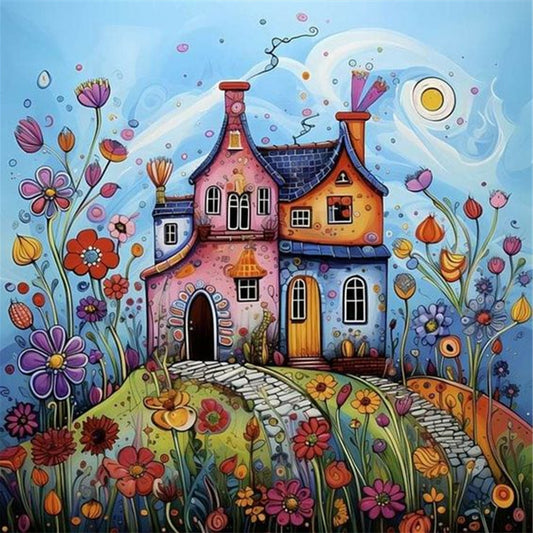 Diamond Painting - Full Round - Village house (40*40CM)