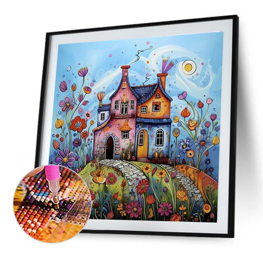 Diamond Painting - Full Round - Village house (40*40CM)