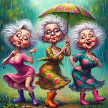 Load image into Gallery viewer, Diamond Painting - Full Round - Funny old lady (40*40CM)
