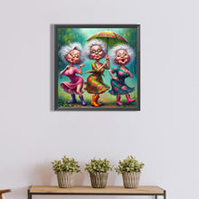 Load image into Gallery viewer, Diamond Painting - Full Round - Funny old lady (40*40CM)
