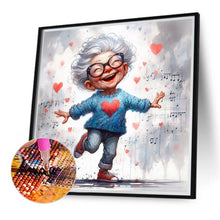 Load image into Gallery viewer, Diamond Painting - Full Round - Optimistic old lady (40*40CM)
