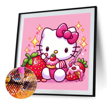 Load image into Gallery viewer, AB Diamond Painting - Full Round - Strawberry and Hello Kitty (30*30CM)
