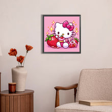 Load image into Gallery viewer, AB Diamond Painting - Full Round - Strawberry and Hello Kitty (30*30CM)
