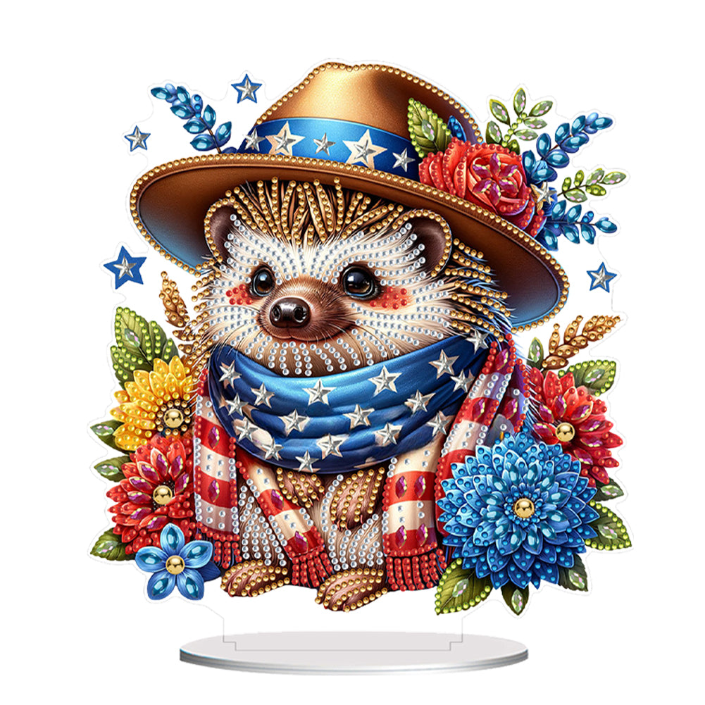 PET Double Sided Special Shaped Animal Diamond Painting Desktop Decor for Adults