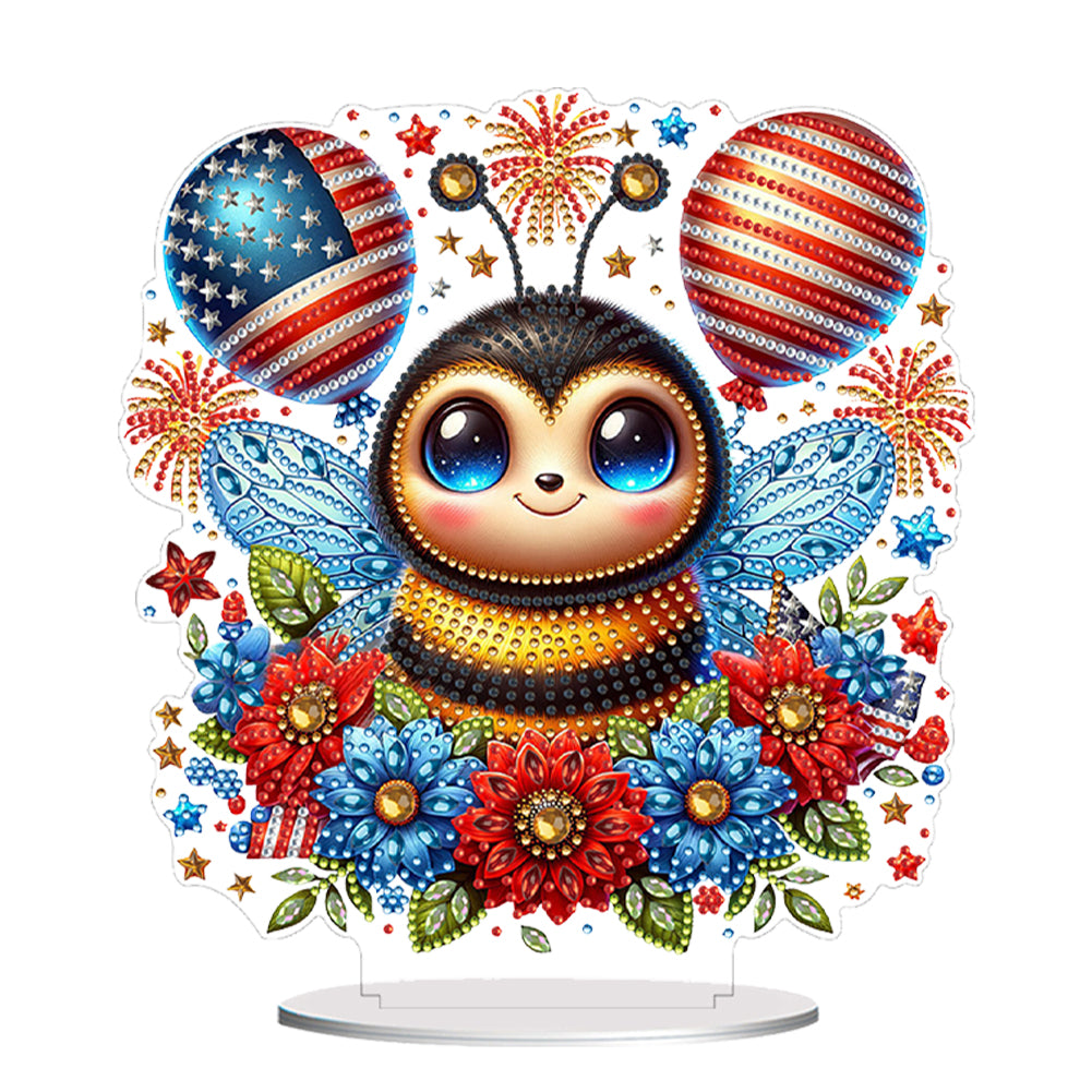 PET Double Sided Special Shaped Animal Diamond Painting Desktop Decor for Adults