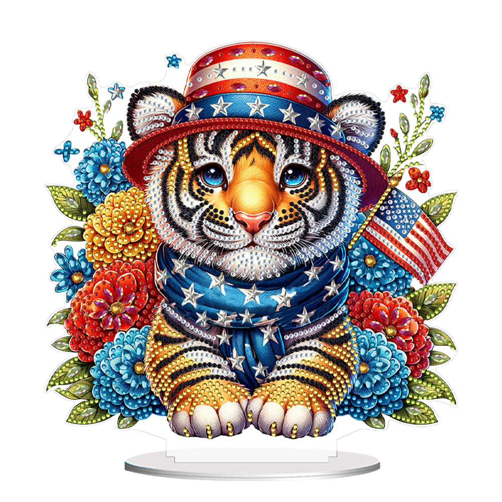 PET Double Sided Special Shaped Animal Diamond Painting Desktop Decor for Adults