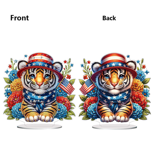 PET Double Sided Special Shaped Animal Diamond Painting Desktop Decor for Adults