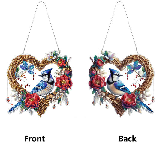PET Double Sided Special Shaped Animal DIY Diamond Painting Hanging Home Decor