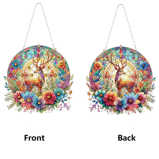 PET Double Sided Special Shaped Animal DIY Diamond Painting Hanging Home Decor