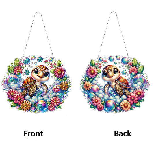 PET Double Sided Special Shaped Animal DIY Diamond Painting Hanging Home Decor