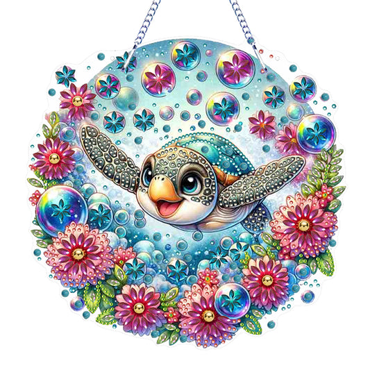 PET Double Sided Special Shaped Animal DIY Diamond Painting Hanging Home Decor