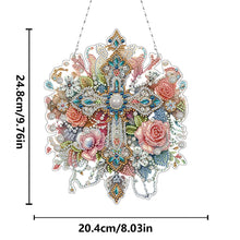 Load image into Gallery viewer, PET Double Sided Special Shaped Color Flower Hanging Diamond Art Kits Home Decor
