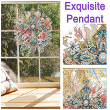 Load image into Gallery viewer, PET Double Sided Special Shaped Color Flower Hanging Diamond Art Kits Home Decor
