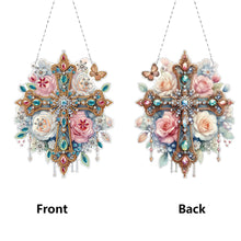 Load image into Gallery viewer, PET Double Sided Special Shaped Color Flower Hanging Diamond Art Kits Home Decor
