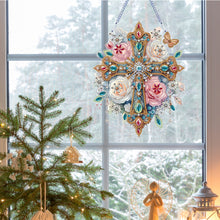 Load image into Gallery viewer, PET Double Sided Special Shaped Color Flower Hanging Diamond Art Kits Home Decor
