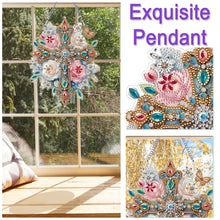 Load image into Gallery viewer, PET Double Sided Special Shaped Color Flower Hanging Diamond Art Kits Home Decor
