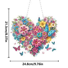 Load image into Gallery viewer, PET Double Sided Special Shaped Color Flower Hanging Diamond Art Kits Home Decor

