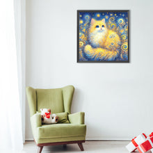 Load image into Gallery viewer, Diamond Painting - Full Round - Yellow cat (40*40CM)
