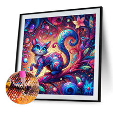 Load image into Gallery viewer, Diamond Painting - Full Round - Cat on the leaves (40*40CM)
