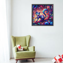 Load image into Gallery viewer, Diamond Painting - Full Round - Cat on the leaves (40*40CM)
