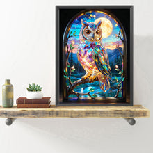 Load image into Gallery viewer, Diamond Painting - Full Round - Owl stained glass art (40*50CM)
