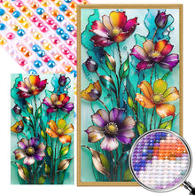 Load image into Gallery viewer, AB Diamond Painting - Full Round - Glass flower (40*70CM)
