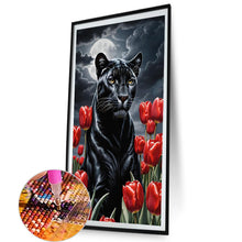 Load image into Gallery viewer, AB Diamond Painting - Full Round - Tulip black panther (40*70CM)
