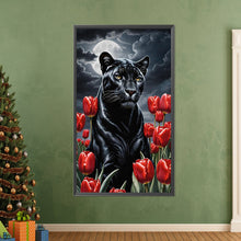 Load image into Gallery viewer, AB Diamond Painting - Full Round - Tulip black panther (40*70CM)
