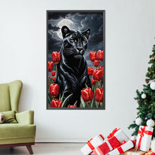 Load image into Gallery viewer, AB Diamond Painting - Full Round - Tulip black panther (40*70CM)
