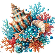 Load image into Gallery viewer, Diamond Painting - Partial Special Shaped - Shell pearl (30*30CM)
