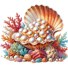 Load image into Gallery viewer, Diamond Painting - Partial Special Shaped - Shell pearl (30*30CM)
