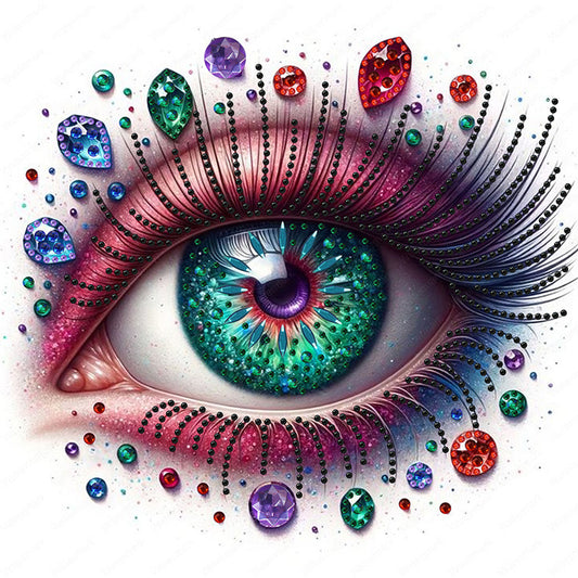 Diamond Painting - Partial Special Shaped - Eye of the soul (30*30CM)